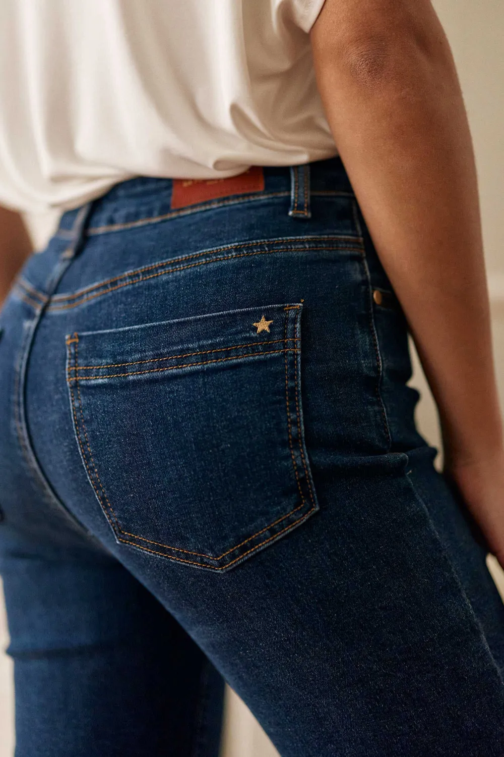 La Petite Etoile Brieg slim jeans deep wash donkerblauw