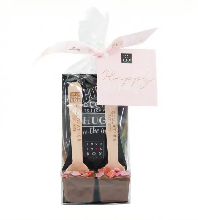 Amiek Love in a Box Chocolade Spoons melk 2 st
