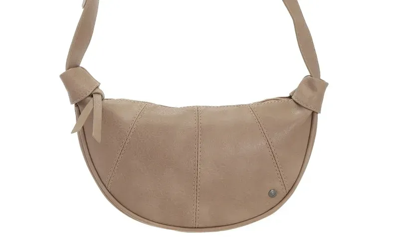 Amiek Kyoto crossbody tas taupe handig