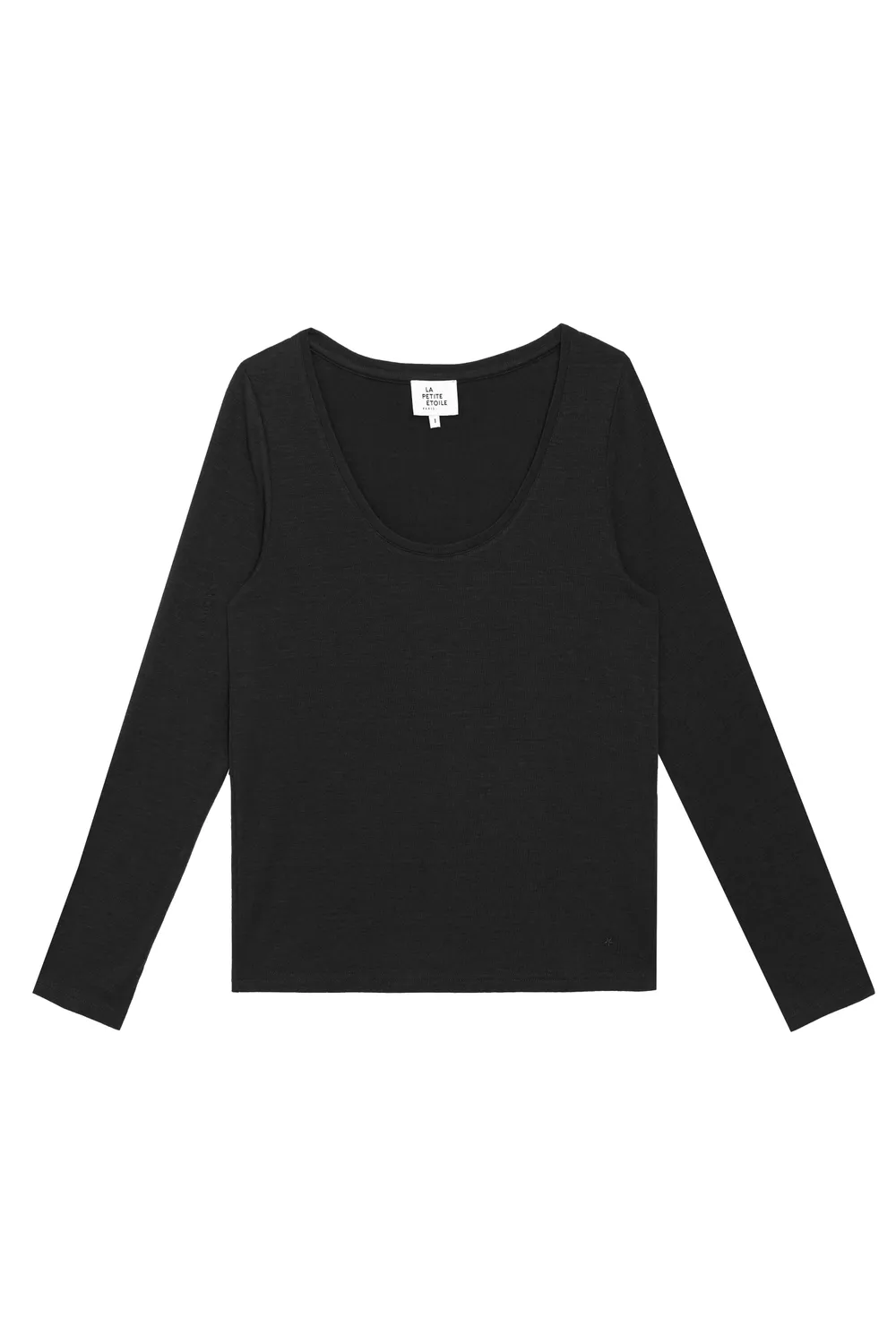 La Petite Etoile Tavy longsleeve shirt zwart ruim