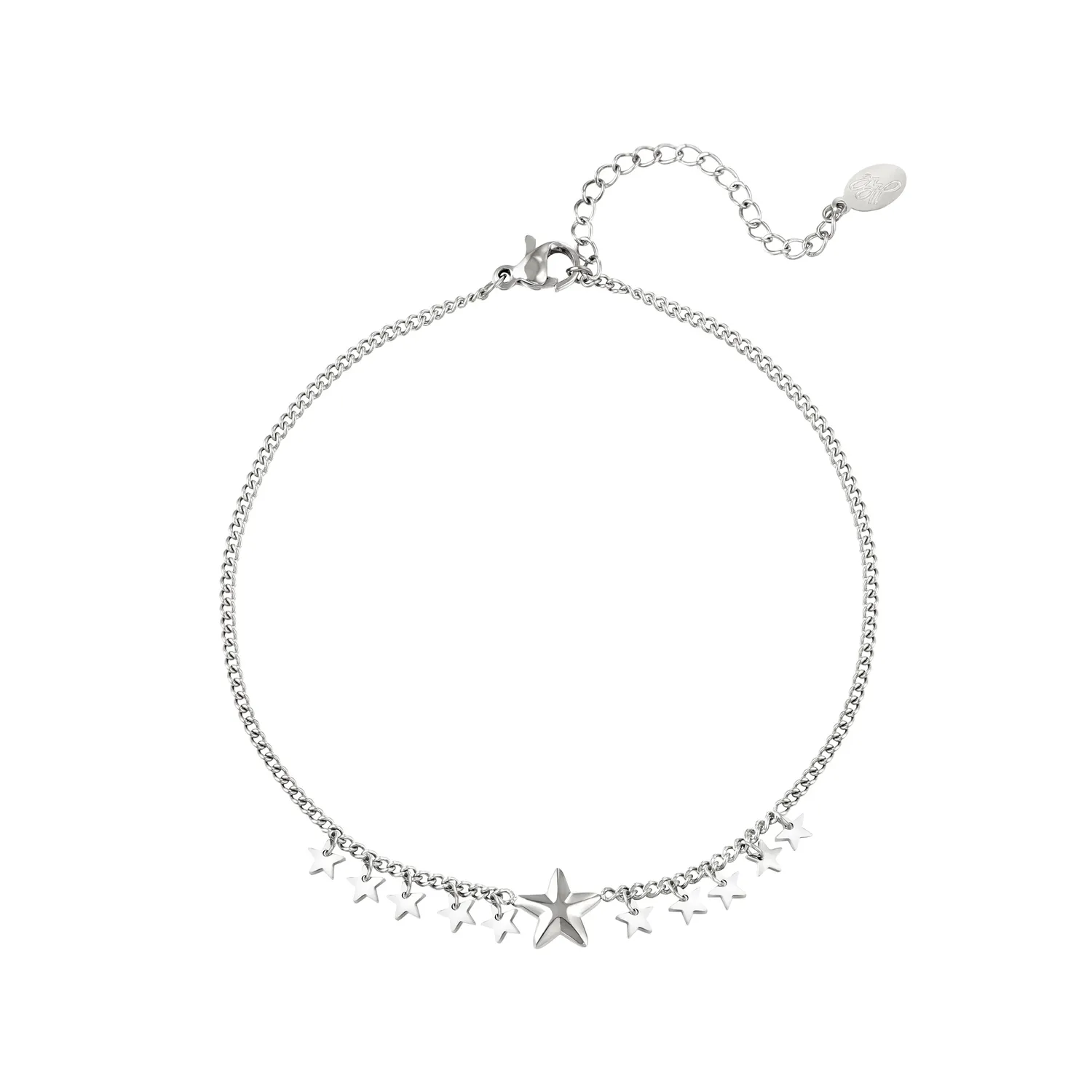LOVEDRUNKY Stars enkelband goud 22 cm
