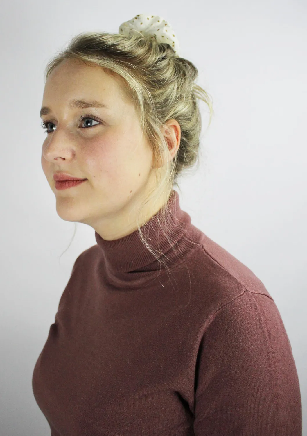 LOVEDRUNKY Turtleneck top oud roze zachte col