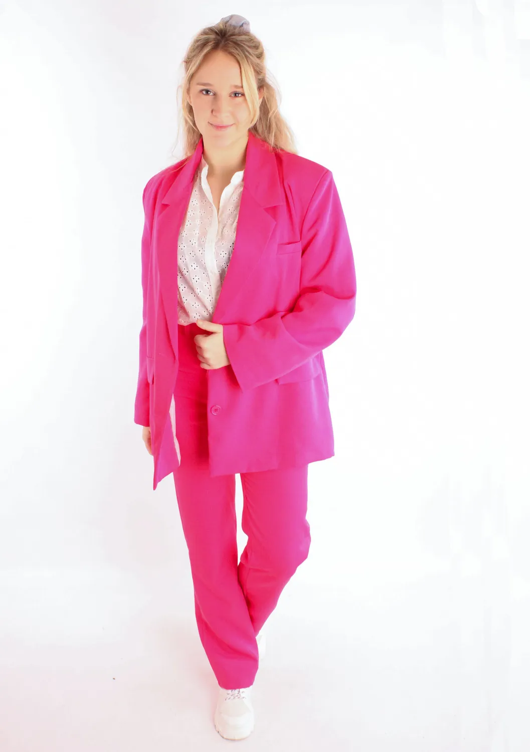 LOVEDRUNKY Gina oversized blazer pink