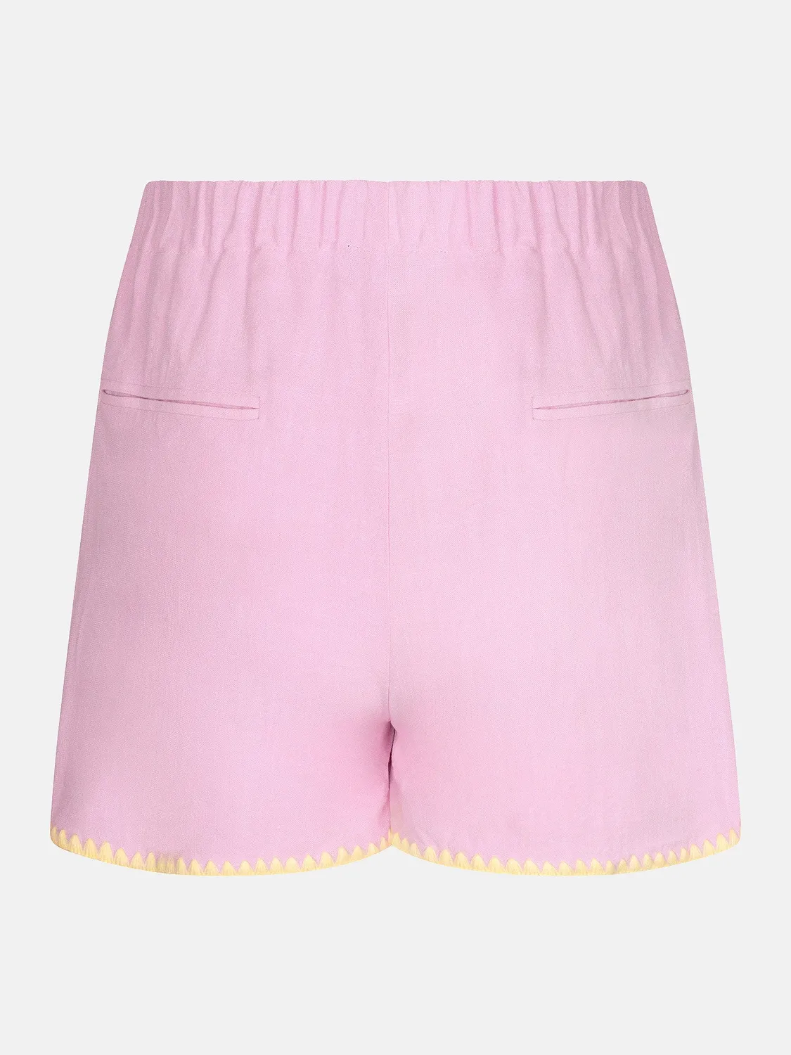 Amiek Enola short lavendel pink linnenlook 37 cm