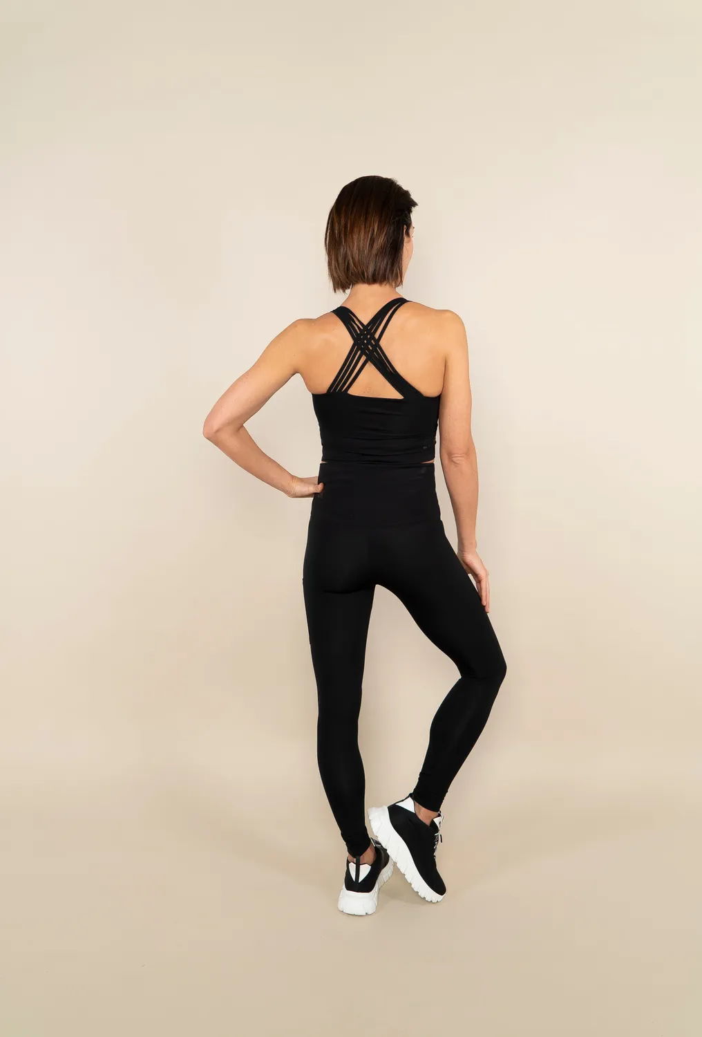 Laboutiek Sport sport bh zwart extra lang