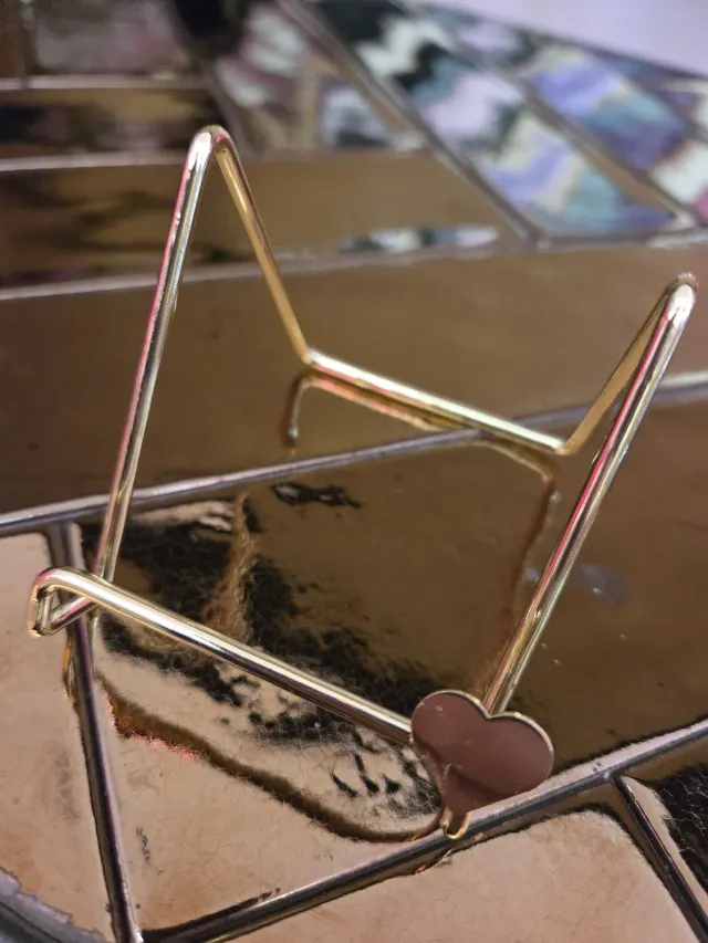 Amiek Standaard Hartje tegel goud keramiek