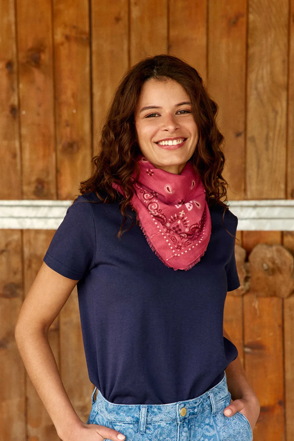 La Petite Etoile Alexia sjaal bandana oudroze