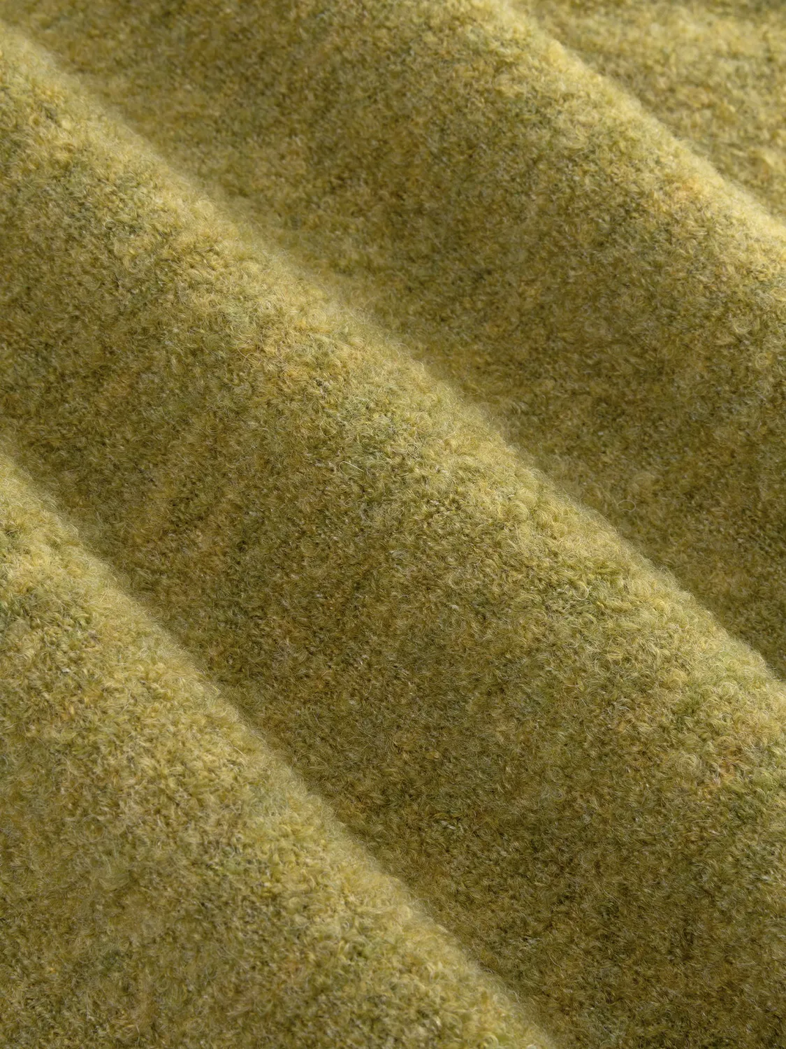 Amiek Eden cardigan green fijngebreid klaverknoop