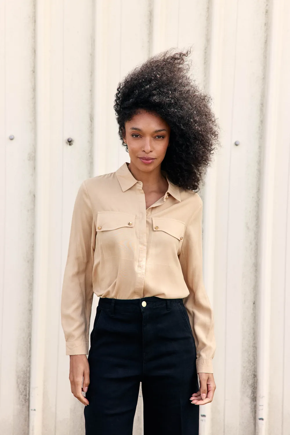 La Petite Etoile Ceres blouse beige 13-beige soepel