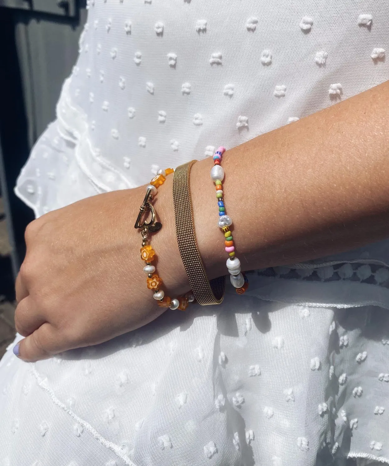 LOVEDRUNKY Elegant armband goud 15cm verstelbaar