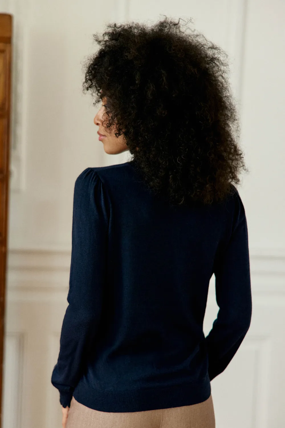 La Petite Etoile Solfe trui blauw rechte pasvorm