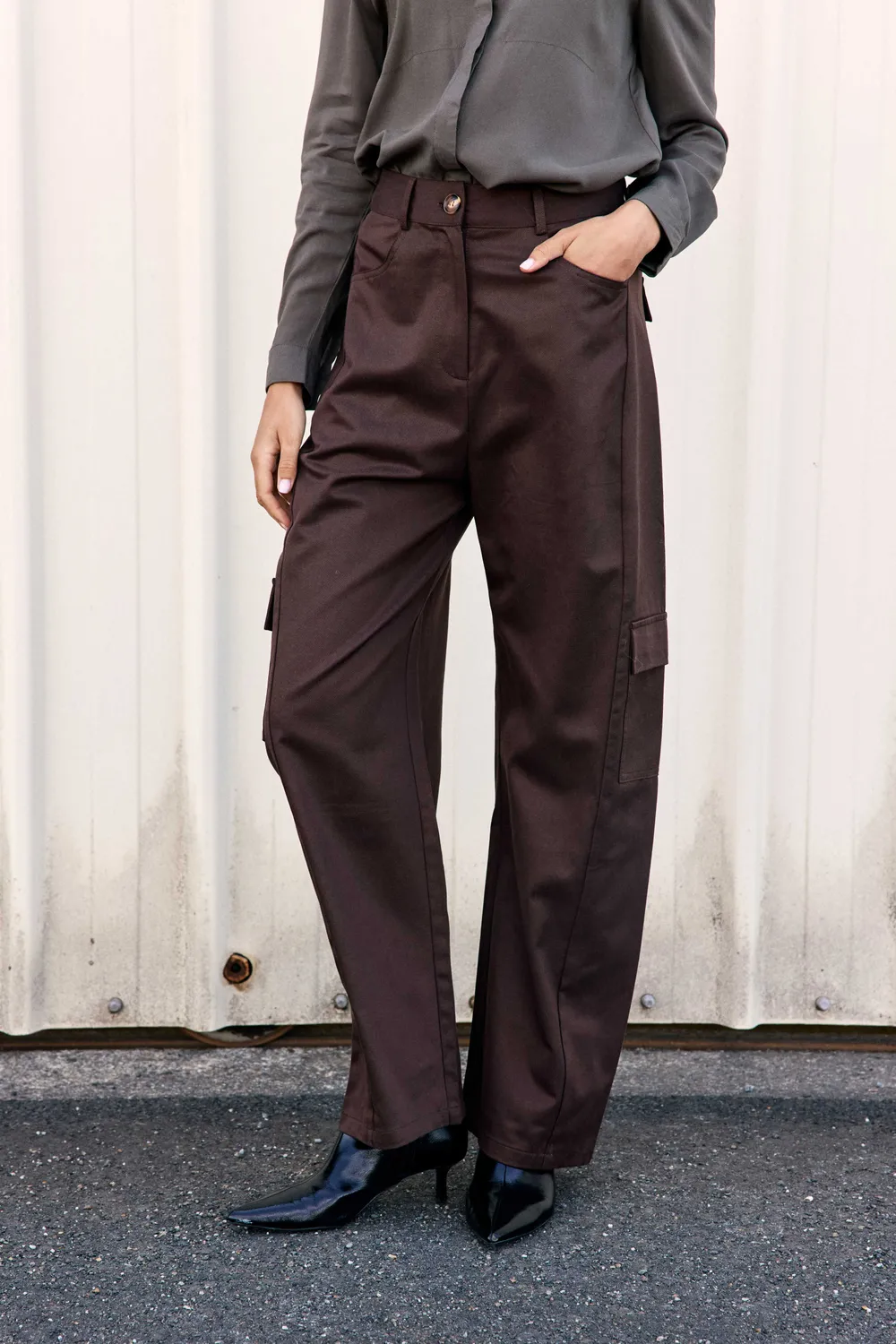 La Petite Etoile Pazy broek bruin barrel zakken
