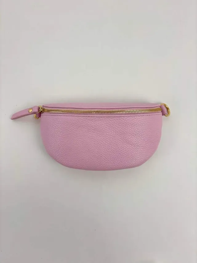 Amiek Ruby heuptas leer roze compact