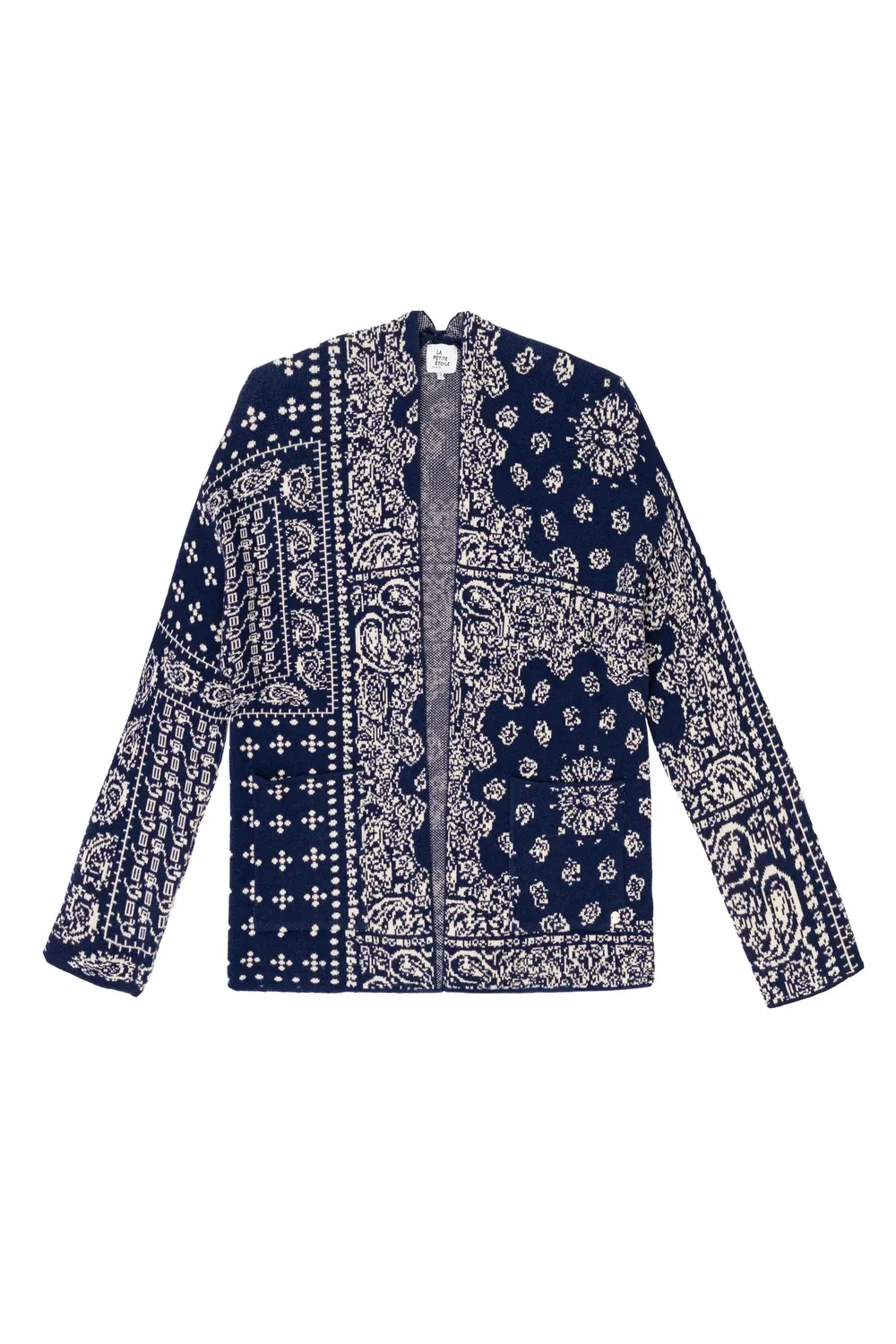 La Petite Etoile Modena vest marine bandana print