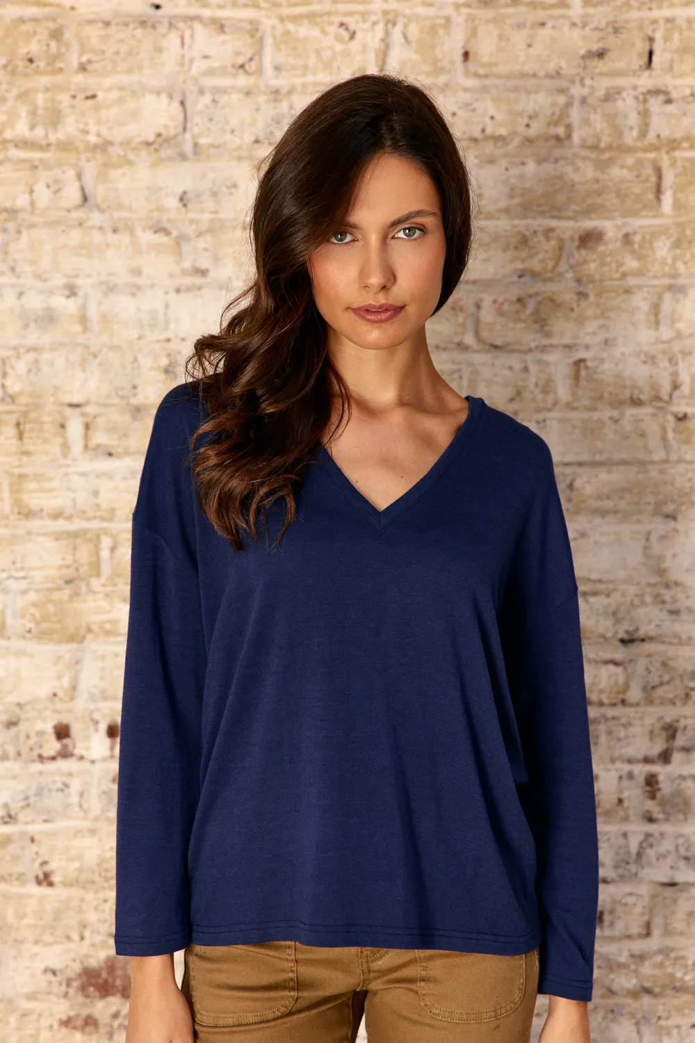 La Petite Etoile Tarcel shirt marine lange mouw oversized