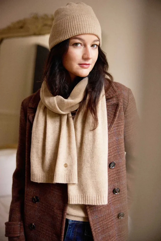 La Petite Etoile Alina A502524G01 sjaal camel kasjmier