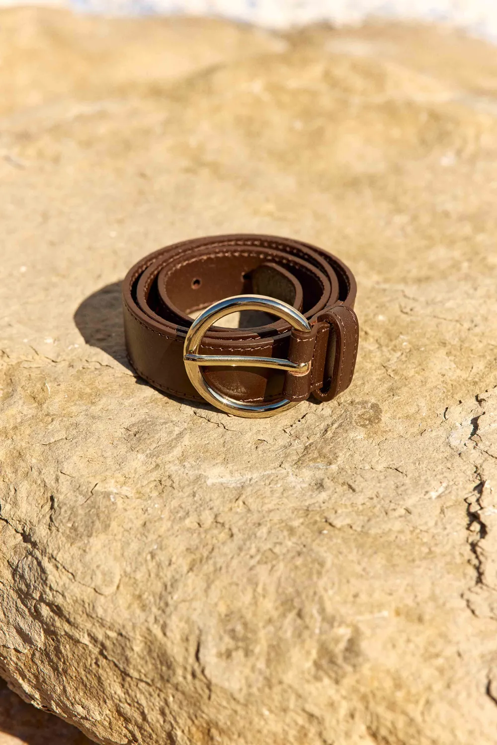 La Petite Etoile Dixon riem bruin leer goud
