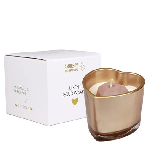Amiek My Flame Hart Jij Bent Goud Waard sojakaars goud Silky Tonka