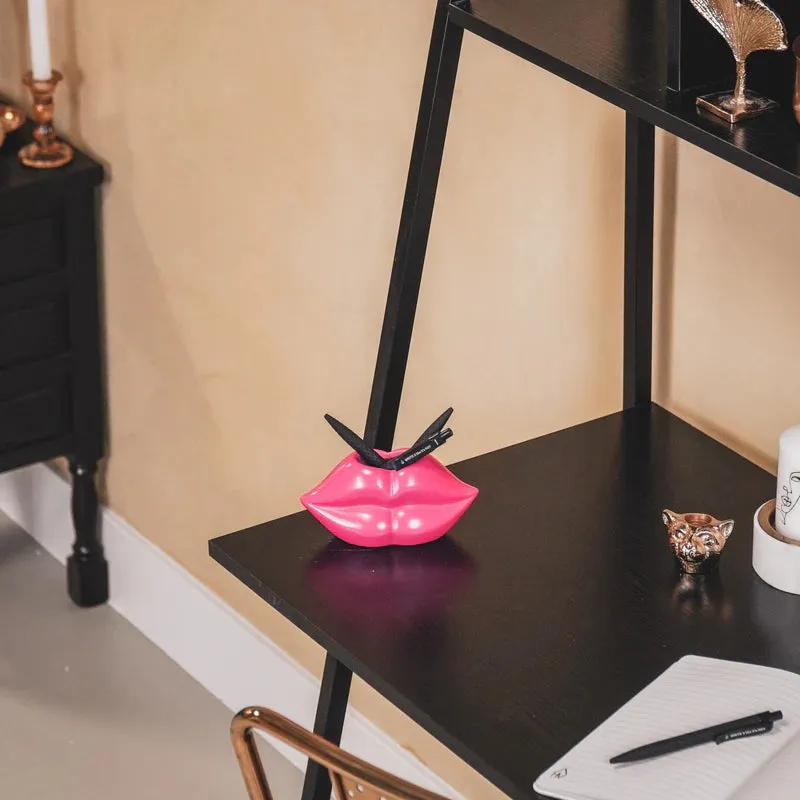Amiek Housevitamin Pot Lip vaas neon pink keramiek