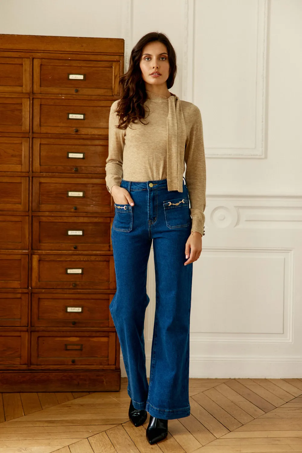 La Petite Etoile Atlantyna jeans wash wide leg