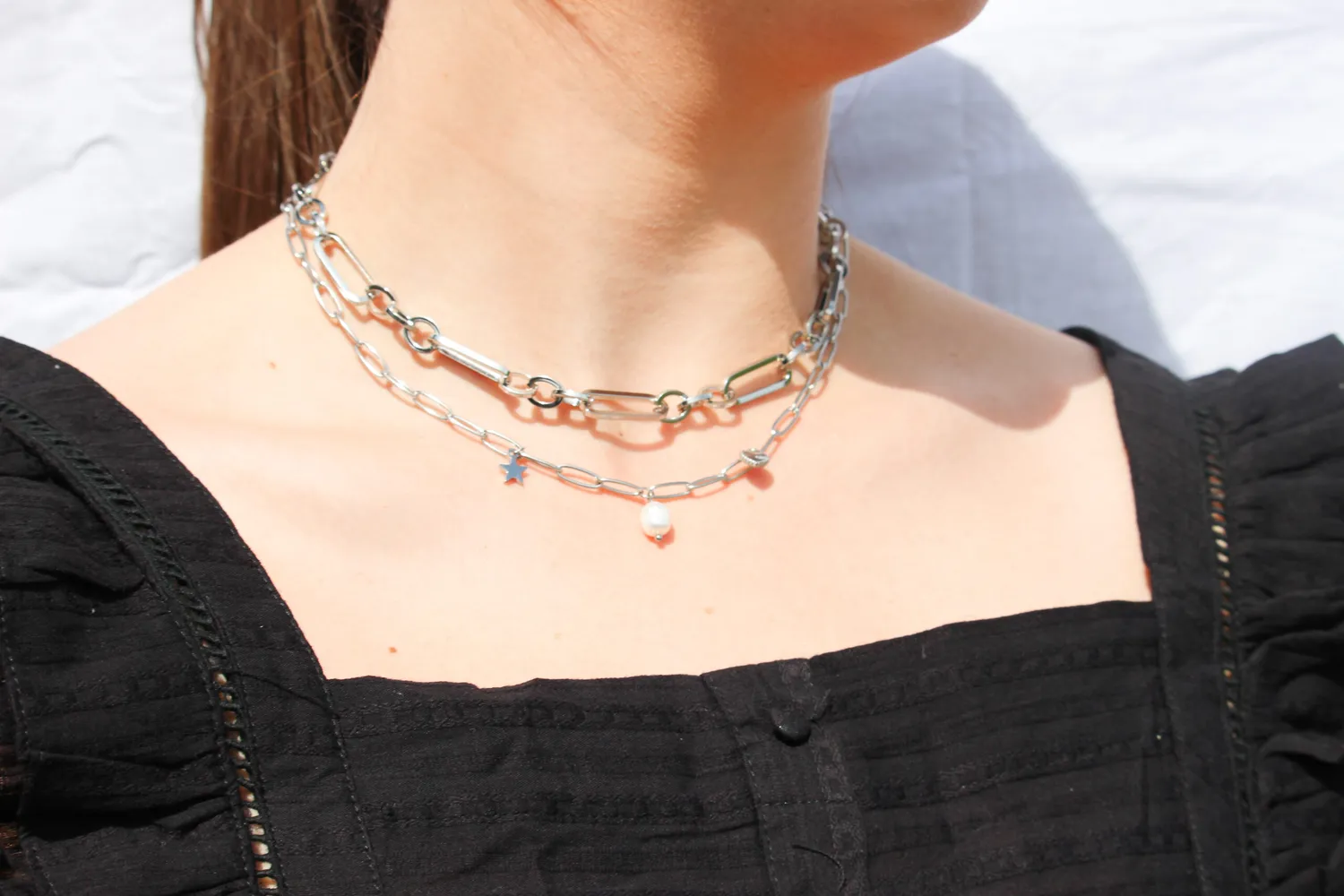 Lovedrunky Funcky Chain ketting zilver grove schakel