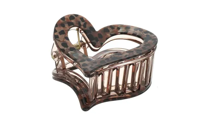 Amiek Lucie Panter haarklem khaki panterprint