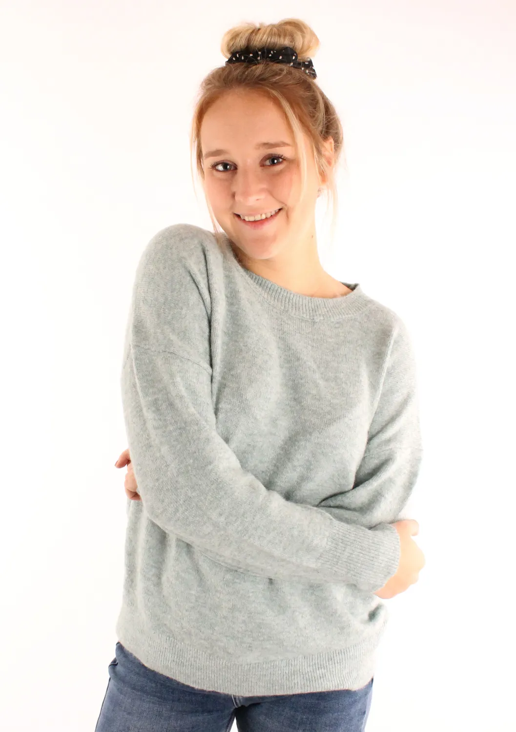 LOVEDRUNKY Melange trui mint losse fit