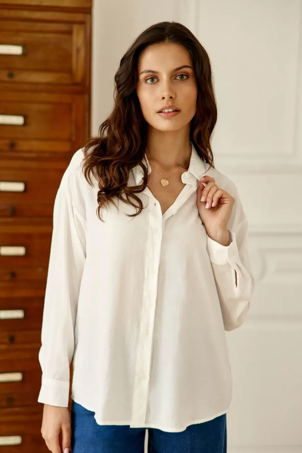 La Petite Etoile Clonya blouse ecru gestreept recht