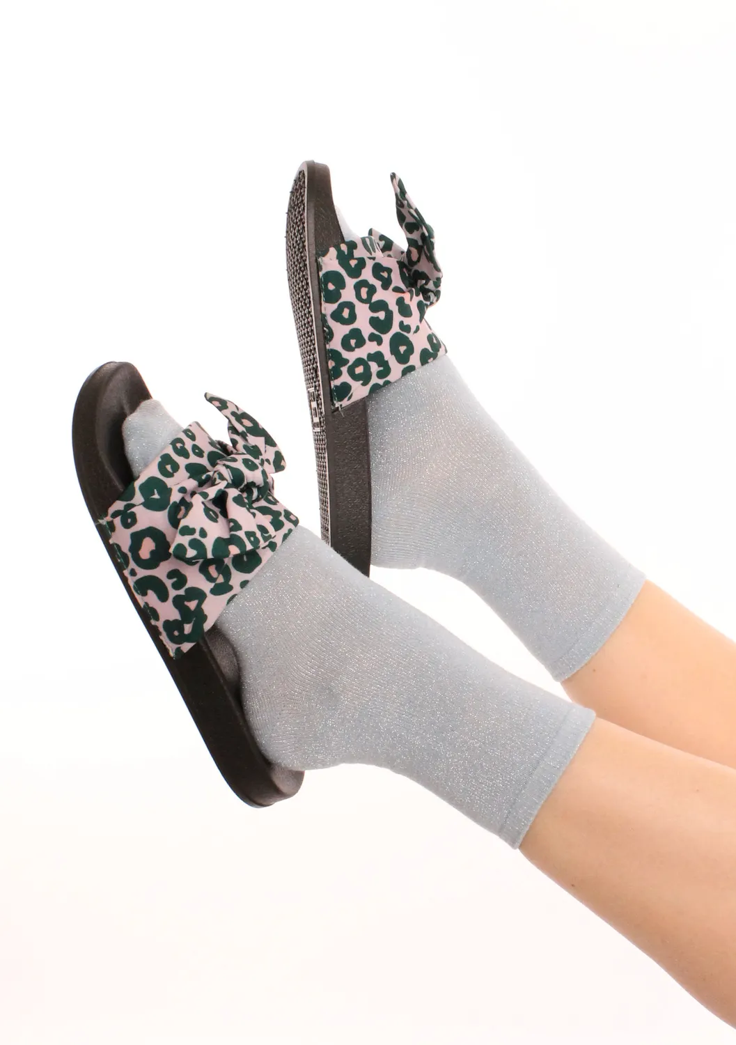 LOVEDRUNKY Glitter blauwe sokken one size