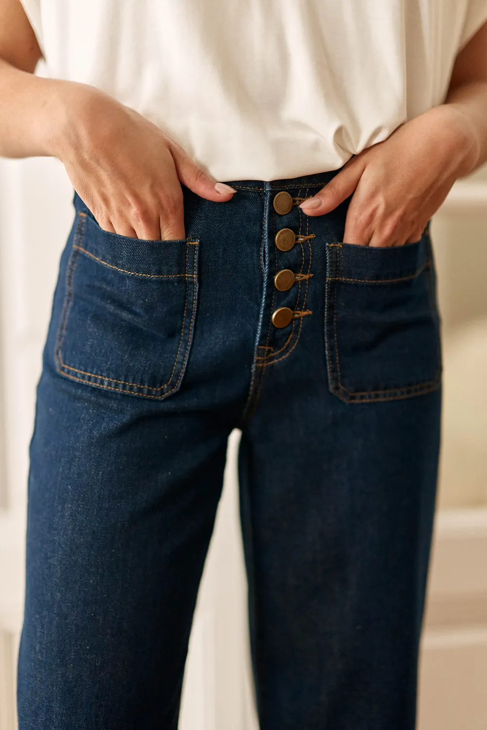 La Petite Etoile Atlanta jeans wijd brut