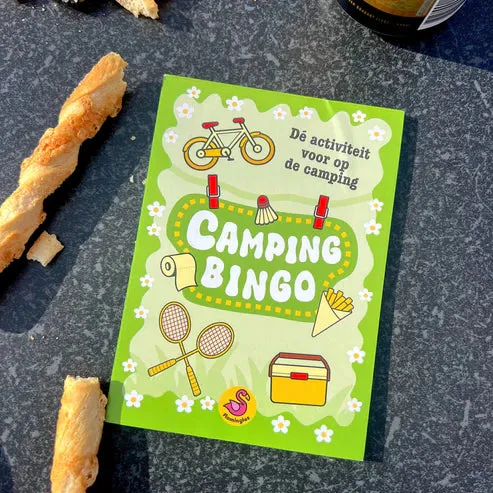 Amiek Camping Bingo spel 25 kaarten A6