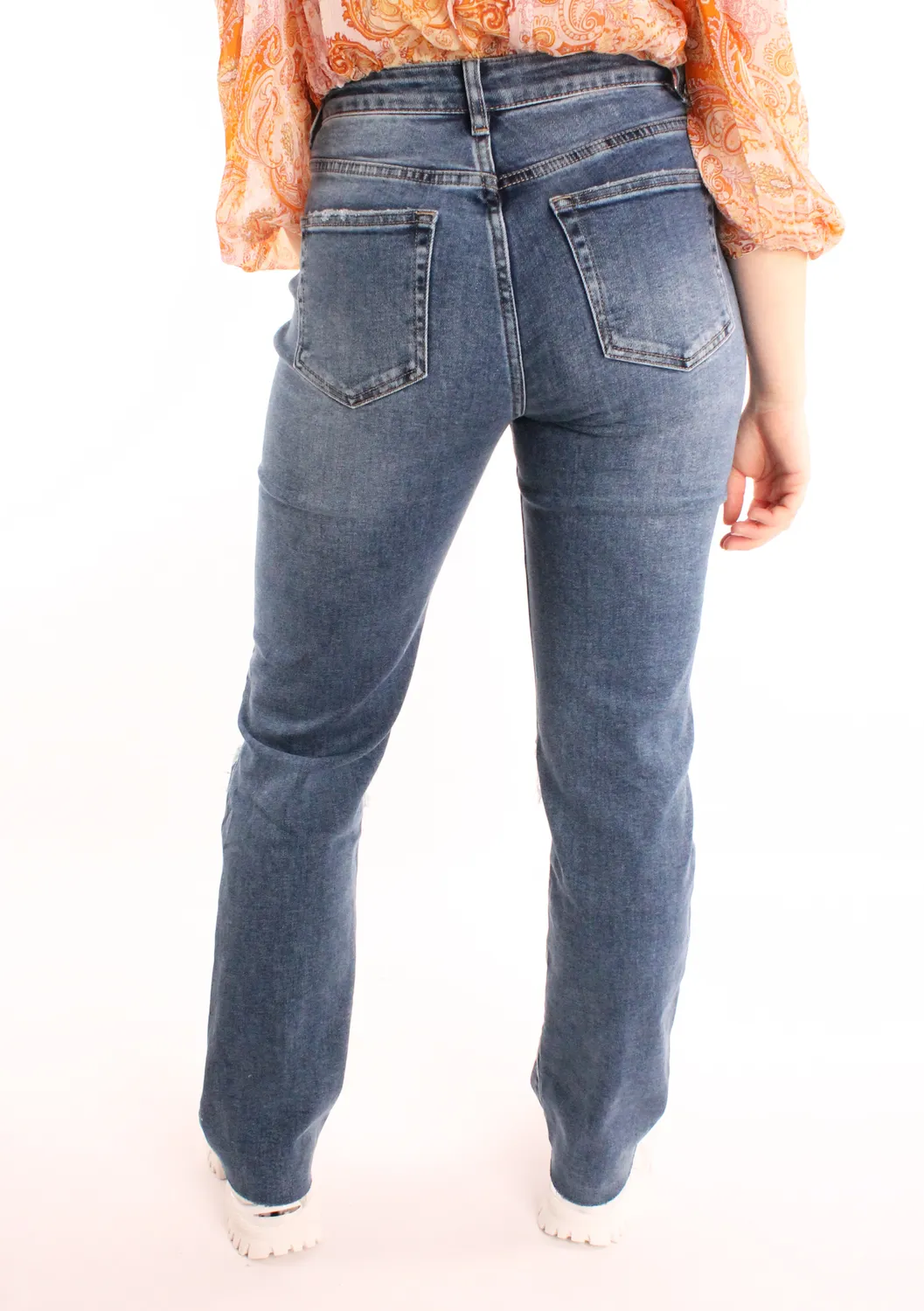 LOVEDRUNKY Ripped Straight jeans denim met gaten