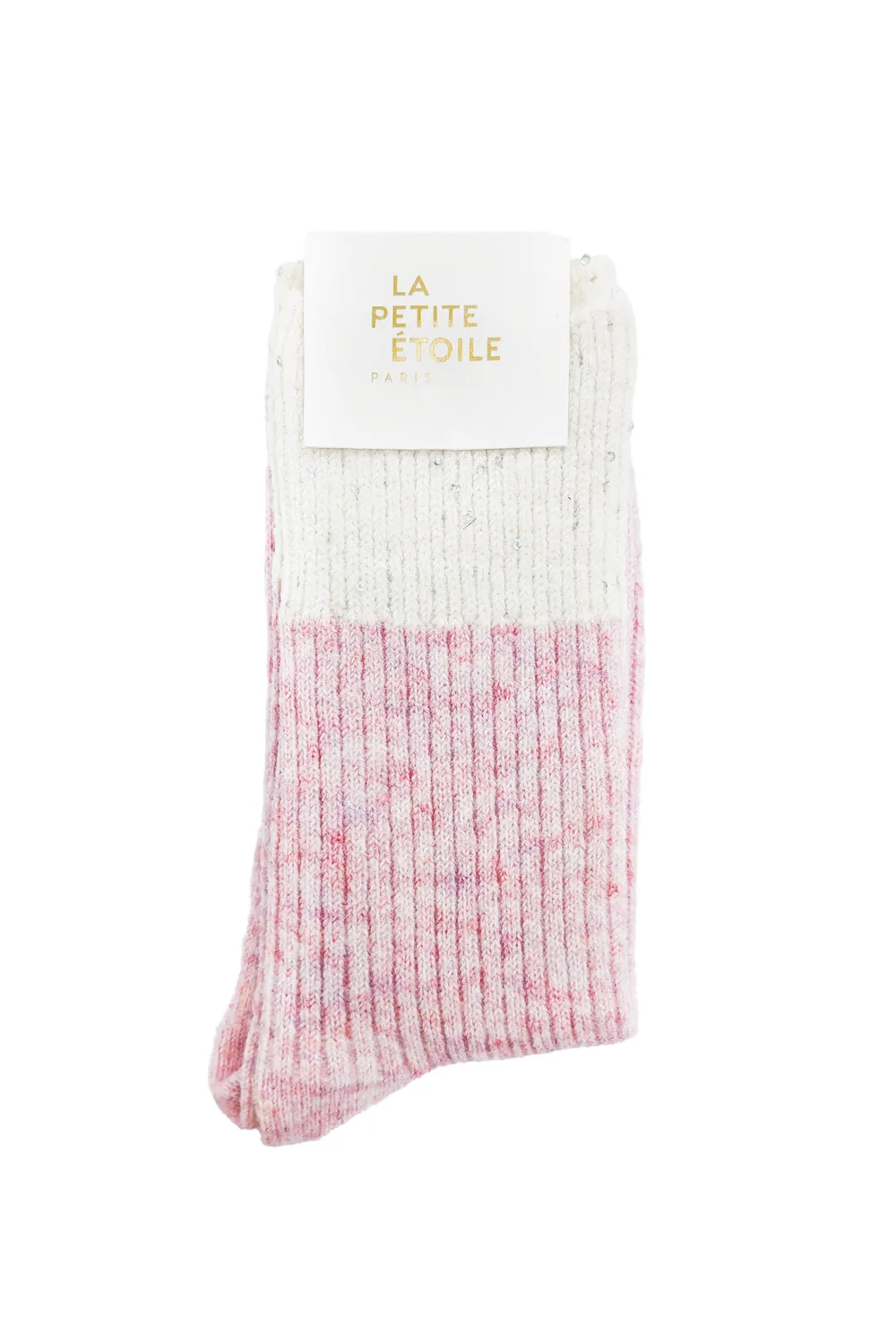 La Petite Etoile Adama sokken roze pailletten