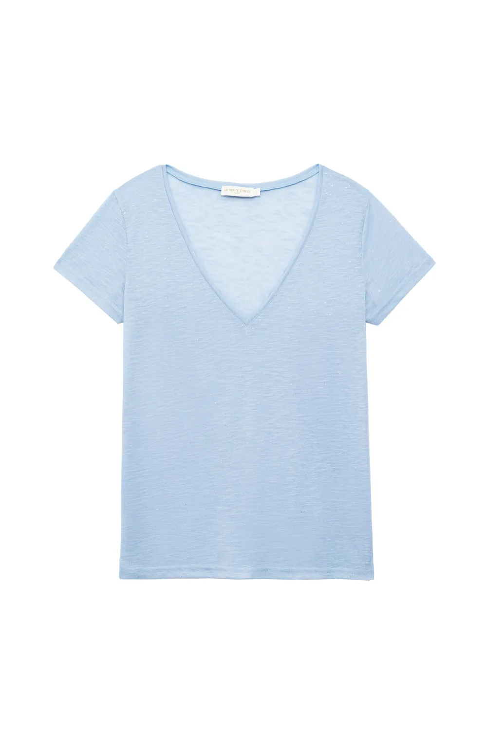La Petite Etoile Elvie T-shirt lichtblauw katoen