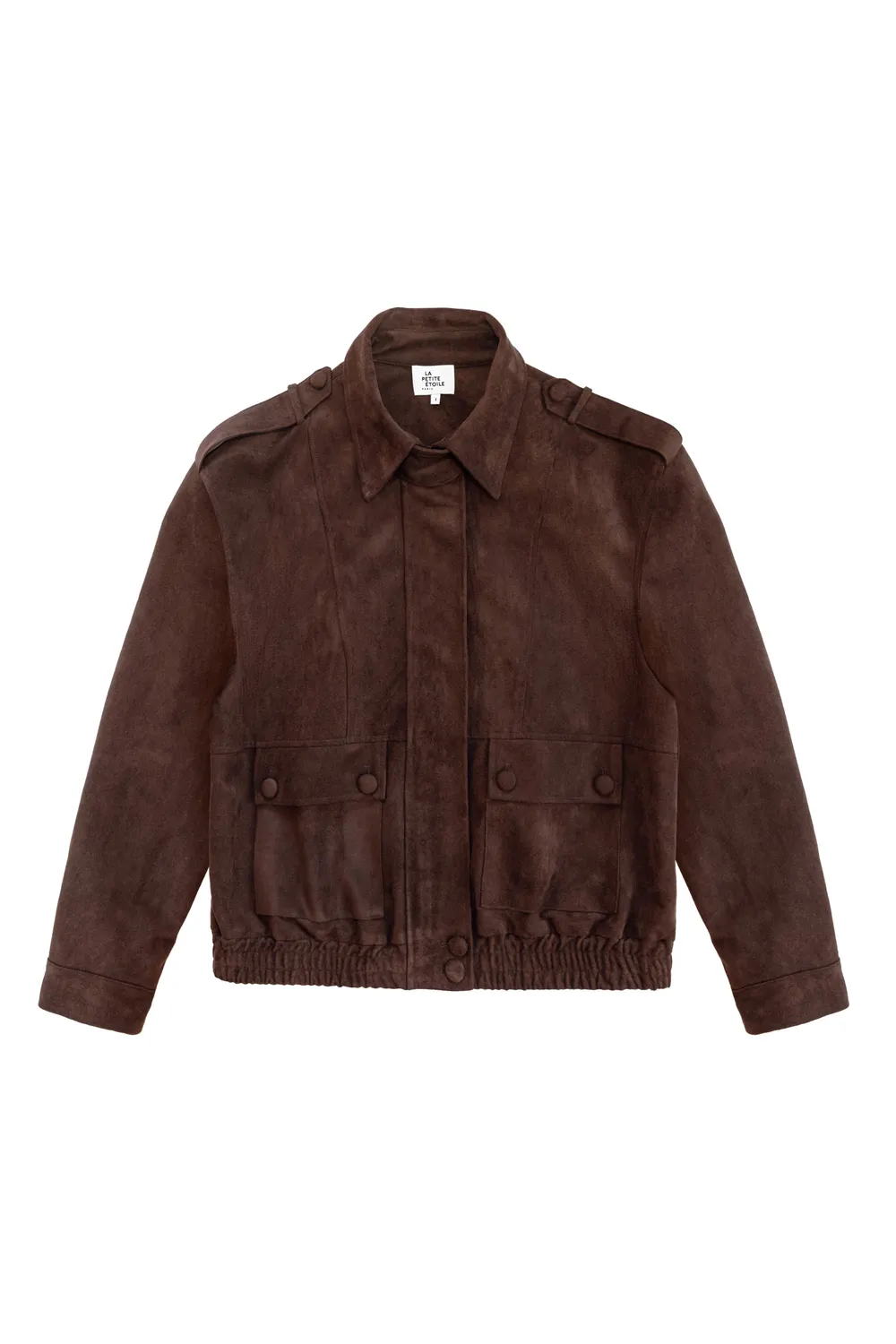 La Petite Etoile Veck jack bruin oversize suede