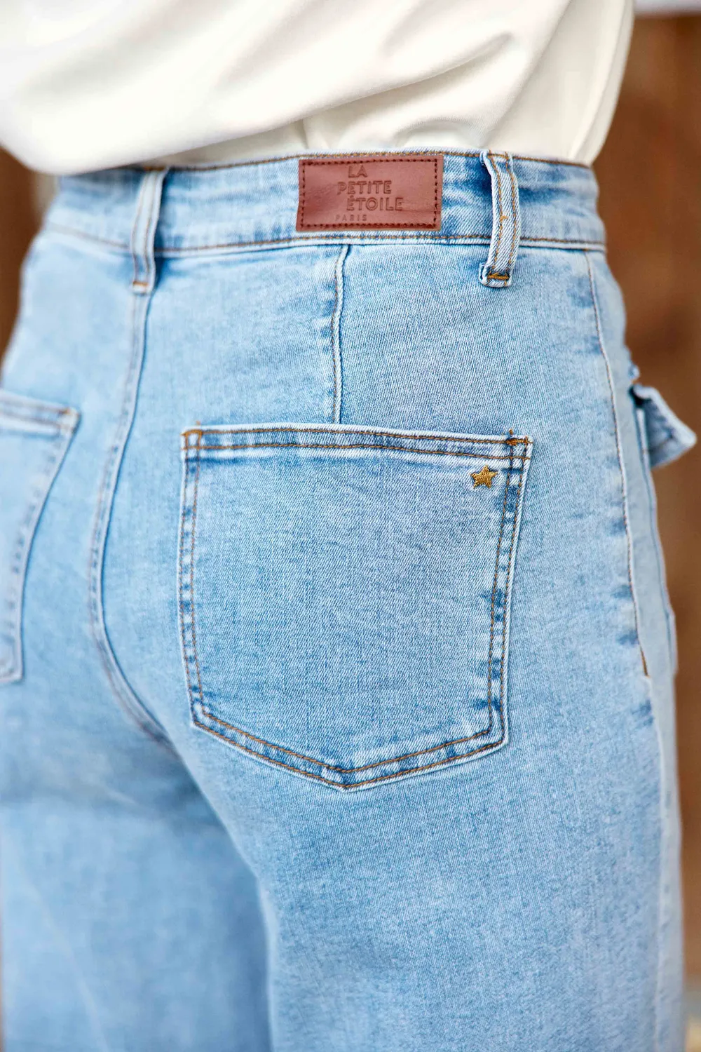 La Petite Etoile Atlantyno jeans wijd stone clair