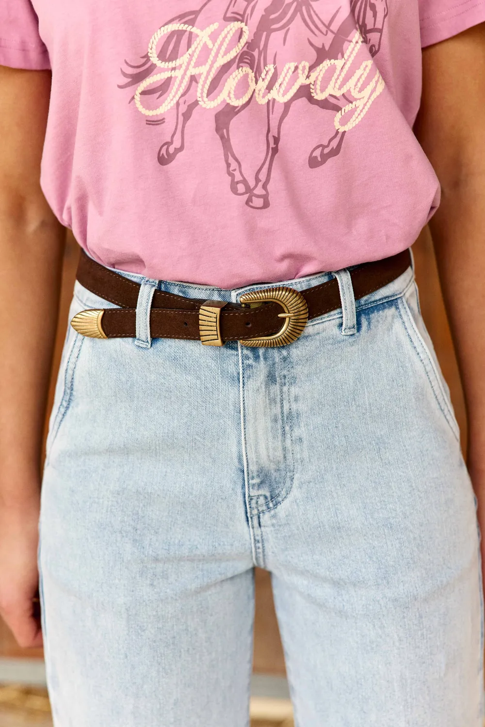 La Petite Etoile Petrona jeans wijd double stone blauw