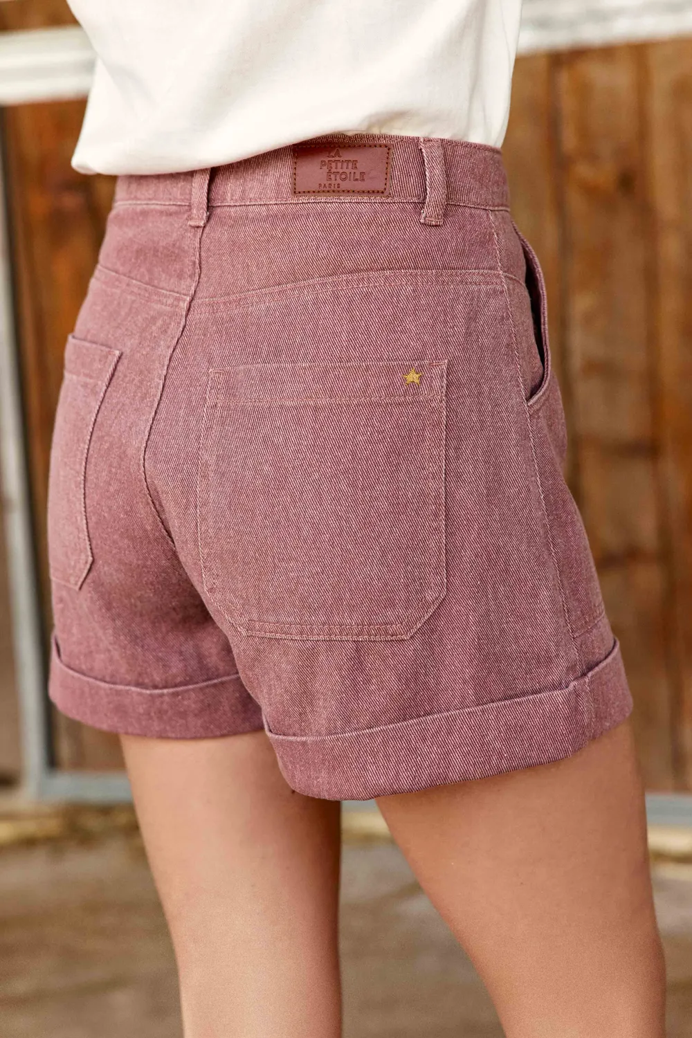 La Petite Etoile Stella short oudroze hoge taille