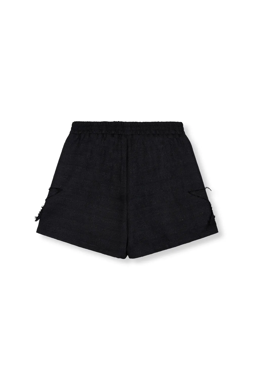 Amiek Refined Mone short zwart tweed elastische taille