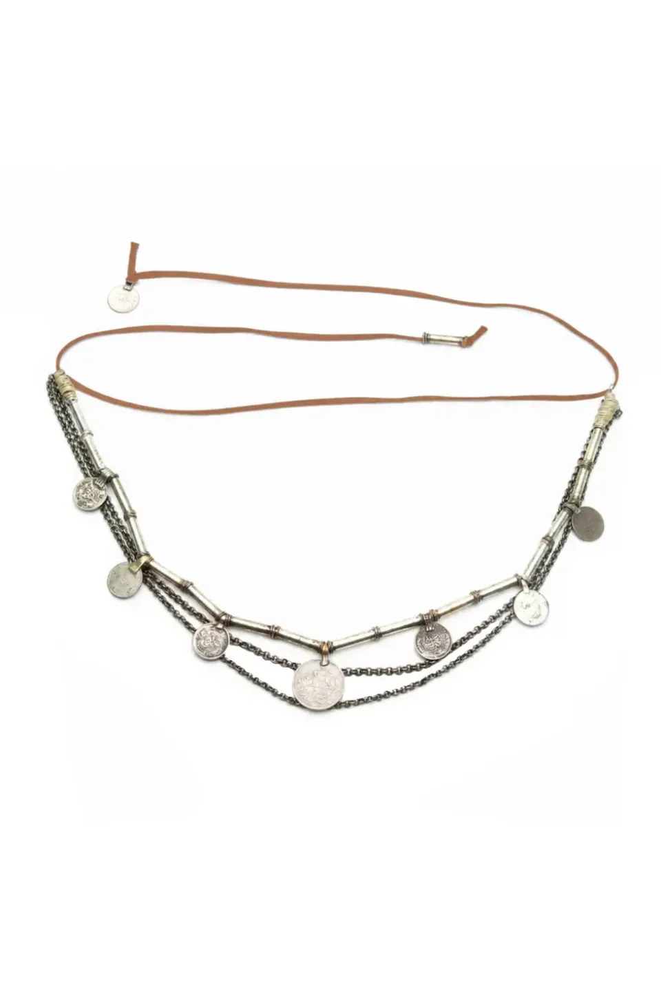 Amiek Salome Short Belt Necklace ketting bruin