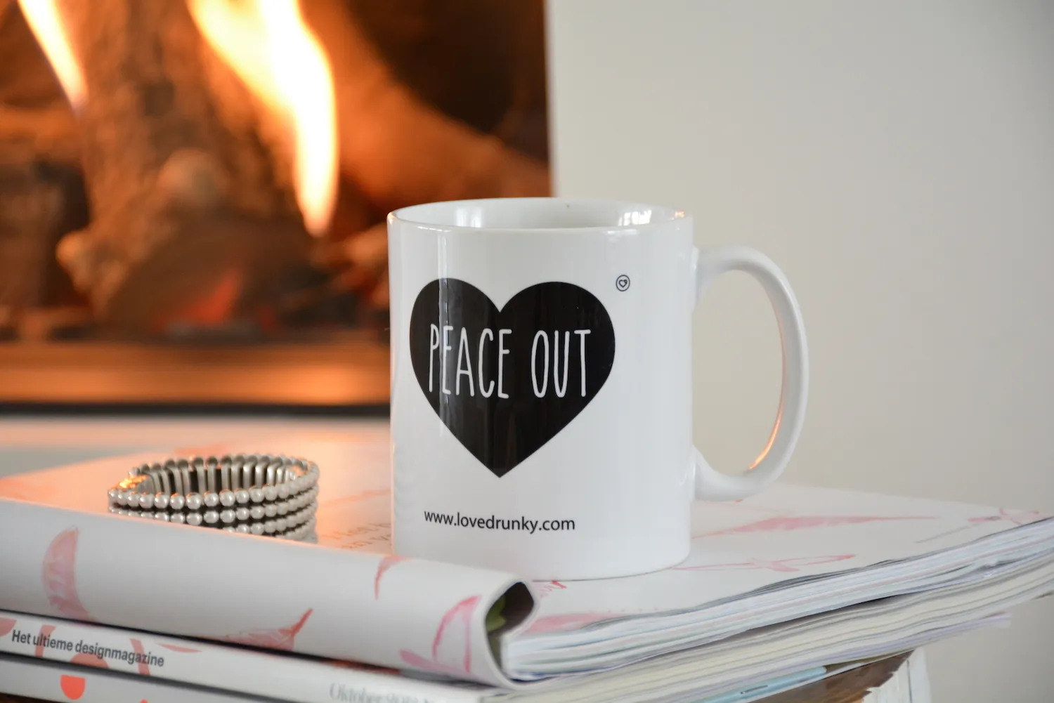 LOVEDRUNKY Peace Out Mok Love-Mugs cadeau