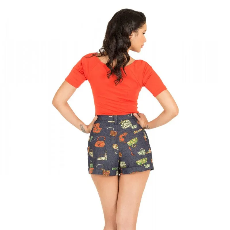 Tatyana Chica High-Waisted Shorts purses XS