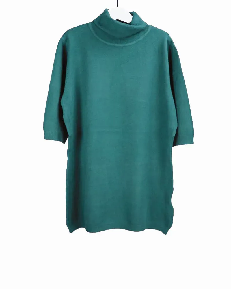 LOVEDRUNKY Turtleneck top blauw zachte col