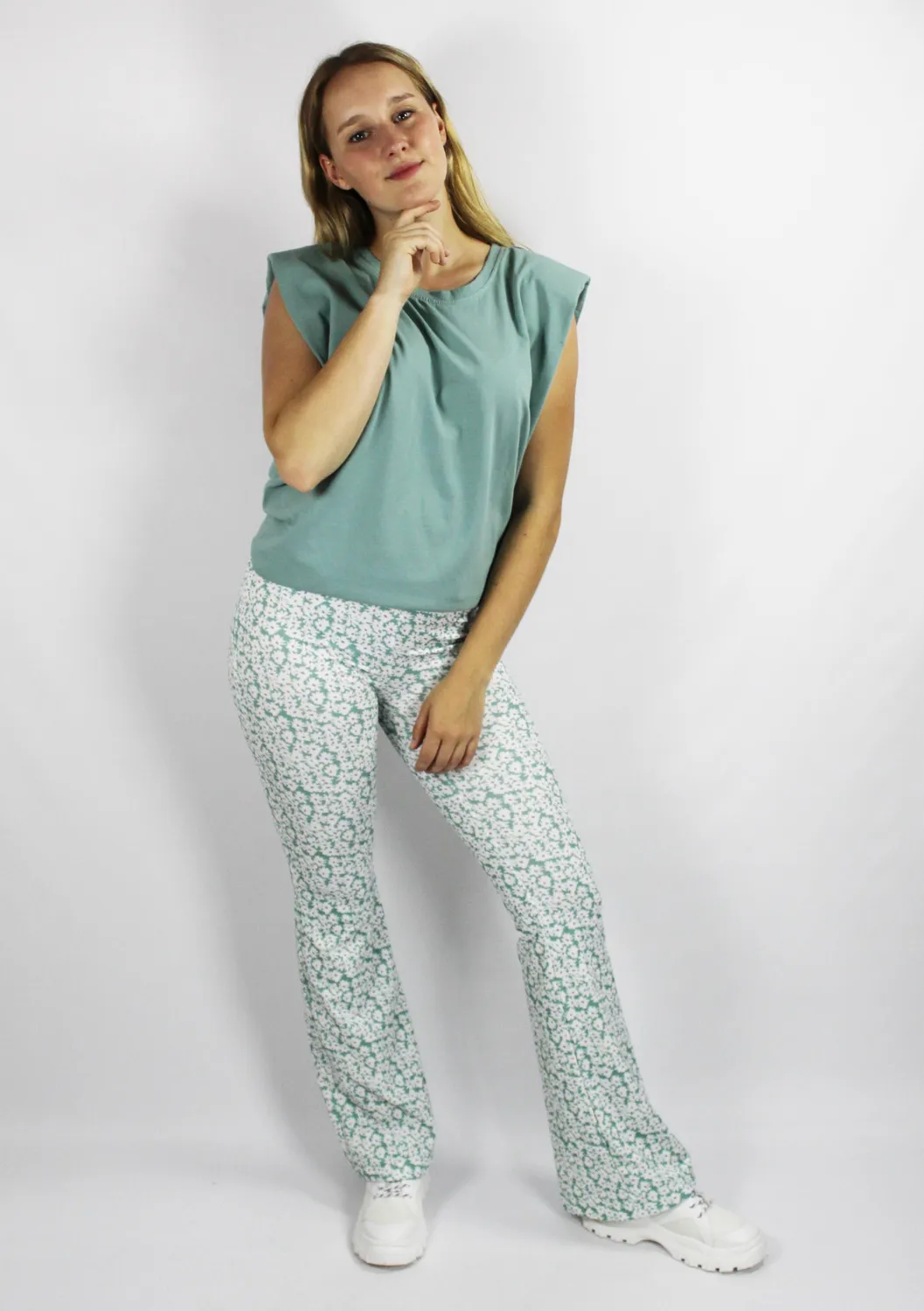 LOVEDRUNKY Padded Shirt top mint one size