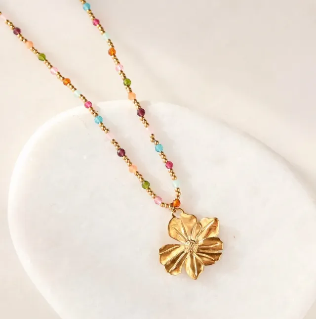 Amiek Mable Jazzy ketting goud 45 cm