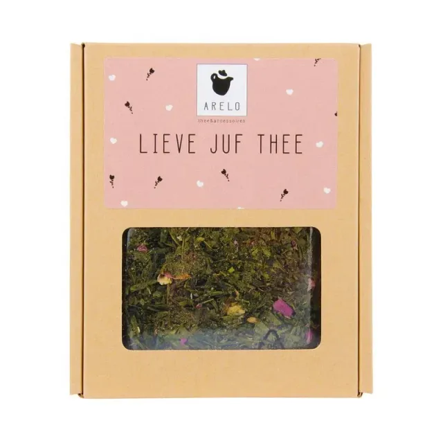 Amiek Lieve Juf thee groene thee aardbei 50 gram