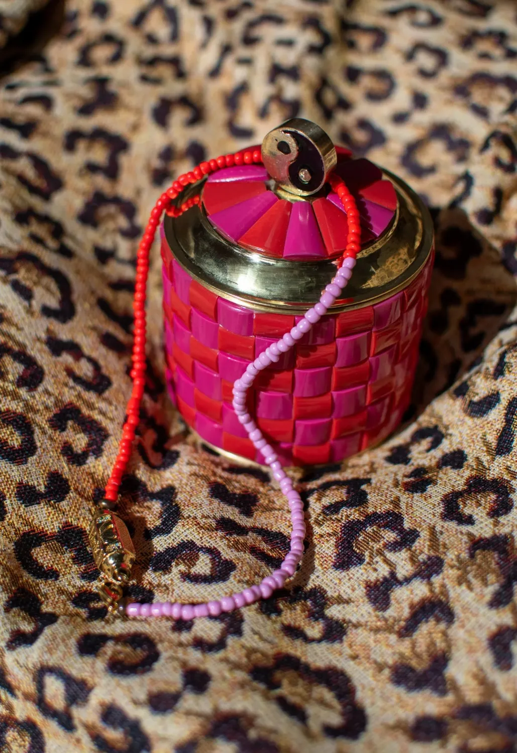 Amiek Treasurebox Yinyang sieradendoos rood roze
