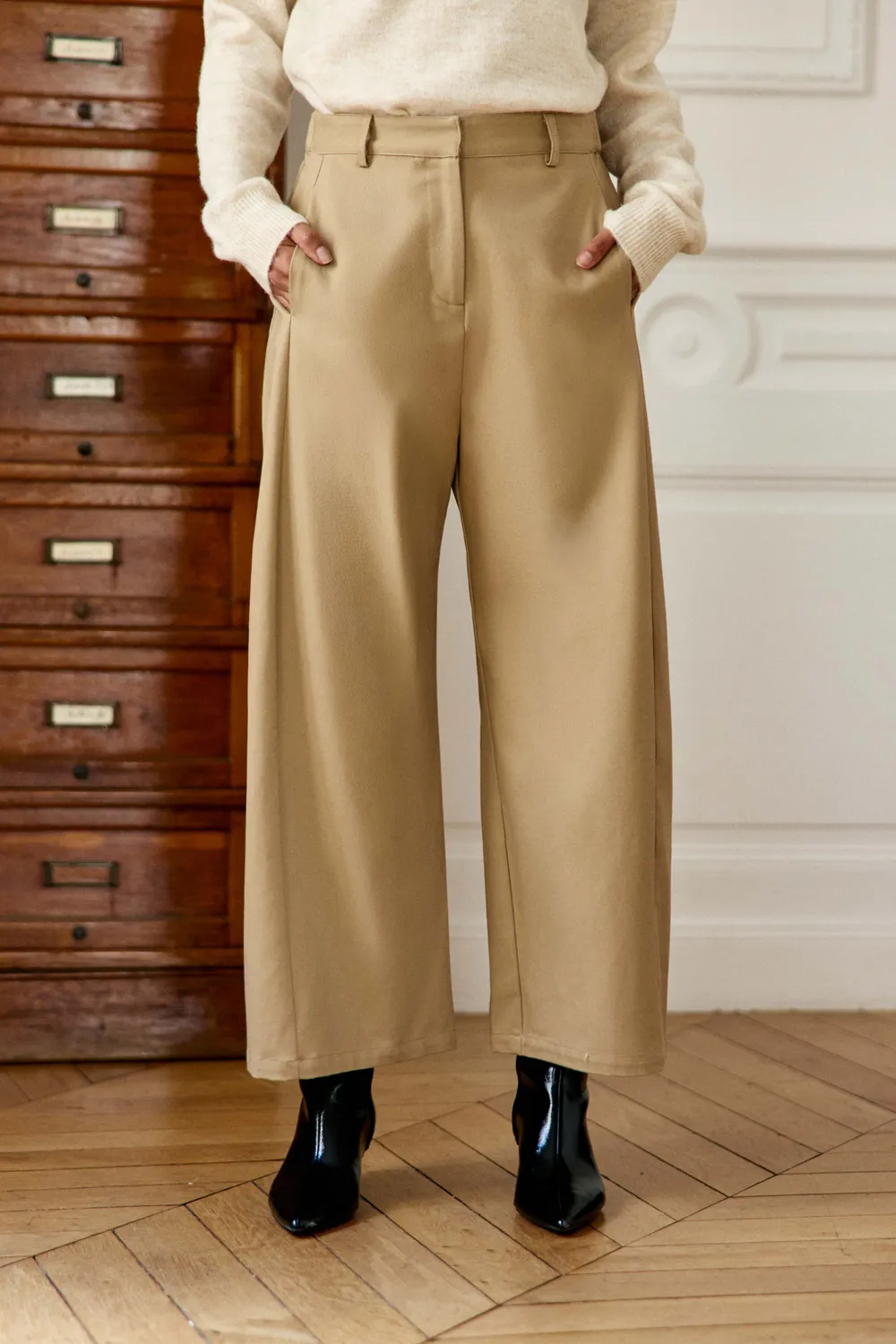 La Petite Etoile Parrel broek beige barrel