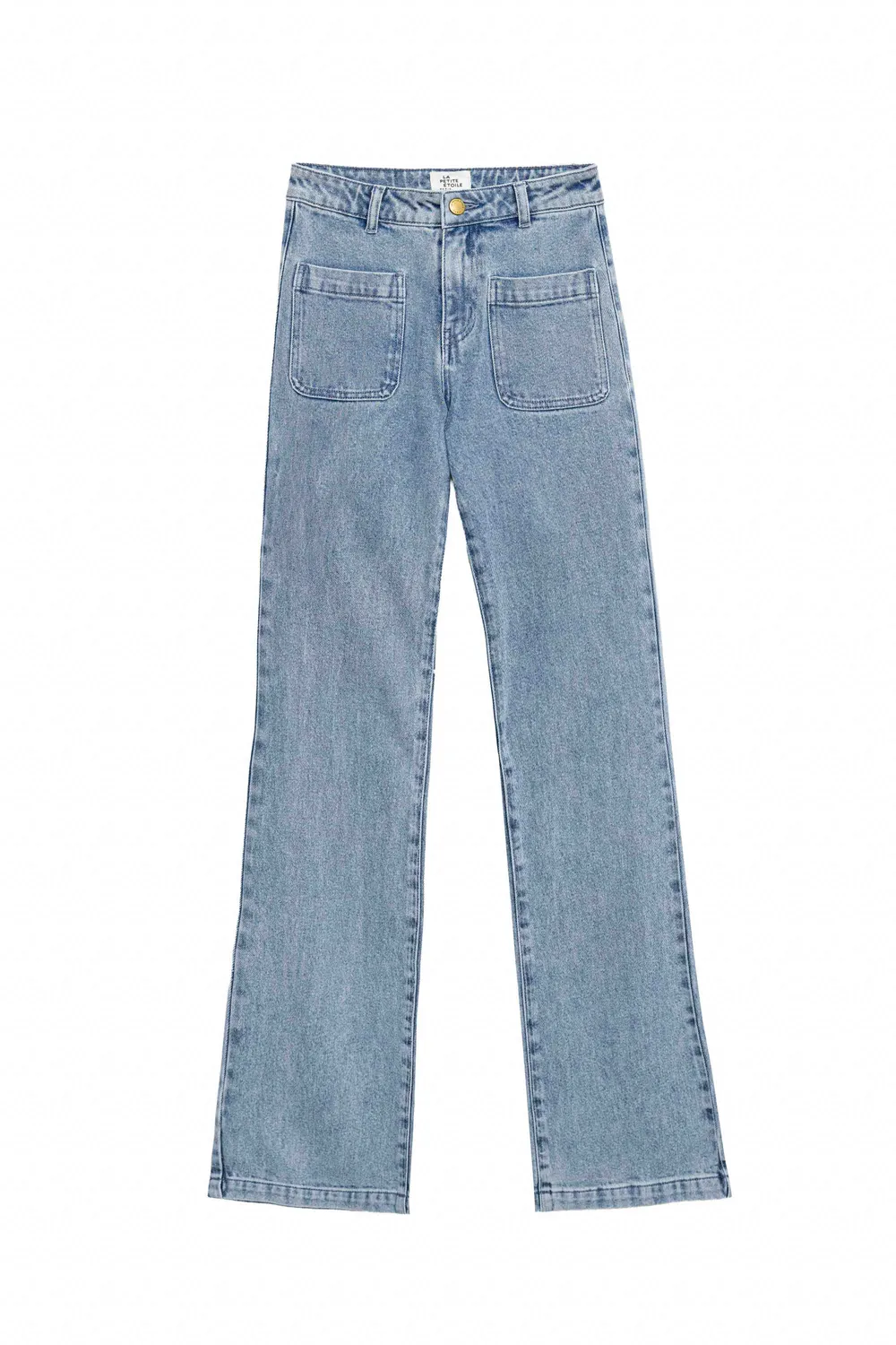 La Petite Etoile Sonny flare jeans marble wash