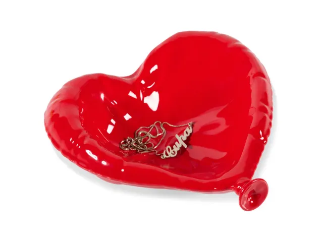 Amiek Hart Ballonbakje schaaltje rood keramiek